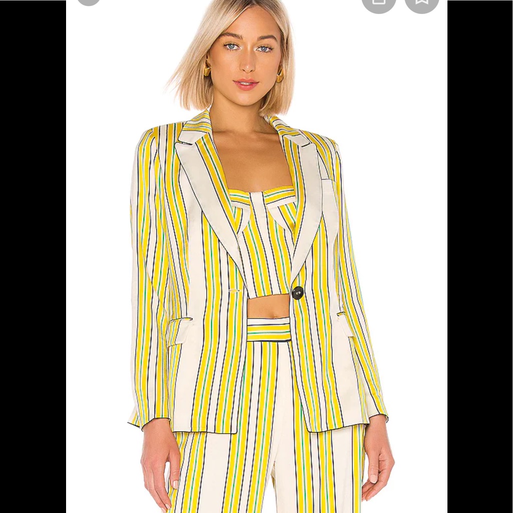 Alexis Jacket In Tuscan Stripe S